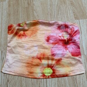 SHEIN Pink and Orange Tube Top